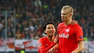 同僚に南野、相手に伊東…ハーランドの「CLデビュー戦ハットトリック」に再脚光! 「ここからすべてが始まった」