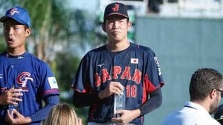 侍U18、大阪桐蔭バッテリーがベストナインに選出　川原が最多タイ3勝、松尾は打率.321