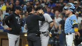 【MLB】ヘルメット吹っ飛ぶ“惨劇”…まさかの顔面直撃は「見てるだけで耳が痛む」