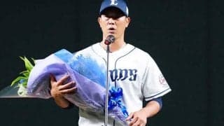 通算135勝の内海哲也が引退あいさつ　「勝ち星は4人の監督のおかげ」感謝の言葉連ねる