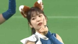 妖艶チアが腰フリフリ…清宮幸太郎もニッコリ“きつね”原曲歌う「Ylvis」と夢コラボ