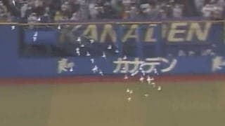 ZOZOマリンに鳥の群れ襲来で試合中断　照明落とし場内暗闇に…バット持った角中が撃退