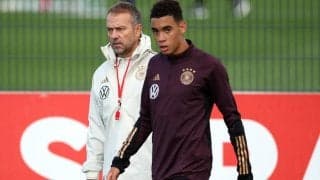 ドイツ代表ヒヤリ…ミュラーのタックル受けたミュージアラが練習切り上げ、軽い裂傷で済む