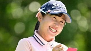 女子ゴルフ菅沼菜々の“意外に難しい”ポーズ再び　ファン両極端「指つった」「できた」