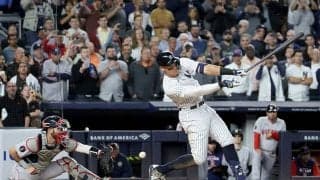 【MLB】ジャッジ、中堅への大飛球に本拠地大歓声のちため息　リーグ記録の61号弾なるか