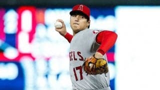 【MLB】大谷翔平、6回途中2失点で14勝目の権利を持って降板　W規定まで9回、200Kも達成