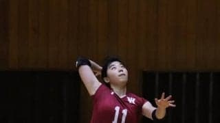 徐々に調子を上げ、サーブで攻めた！　江戸川大に勝利し開幕４連勝