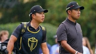 松山英樹のキャディー、米選抜にサイン書かれた“まさかの場所”が米話題「お腹に…」