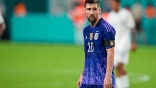 アルゼンチン代表メッシがインフルエンザに？ W杯前最終戦を欠場か