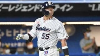 ヤクルト村上、10試合本塁打なし　3打数無安打で打率は2位大島と1厘差