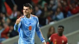 ｢さすがモラタ｣!! 日本代表とW杯で同組のスペイン代表がUNL｢ファイナル4進出｣! C・ロナウド擁するポルトガル代表を粉砕の｢決勝弾｣