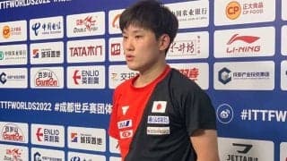 張本智和、メダル奪還へ　丹羽孝希の直前欠場に“絆”を強調「心は5人で戦いたい」【世界卓球】