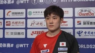 張本智和 現地で練習開始「丹羽さんの思いも背負って、心は5人で戦う」【世界卓球2022】