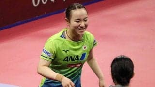 伊藤美誠「乗り越えるのが大切」木原美悠「怖かった」　初戦快勝、TVインタは笑顔満開【世界卓球】