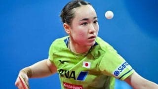 快勝の伊藤美誠、ネットで話題「干し芋」を試合直前に食べた理由「一袋ペロリ（笑）」【世界卓球】