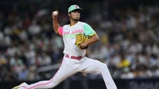 【MLB】ダルビッシュ、6回3失点で43日ぶり8敗目　自己最多17勝目ならずもリーグ最多25度目QS