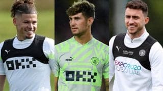 ダービーに向けケガ人について語るグアルディオラ監督、ドイツ戦で負傷のストーンズは「10日から2週間」