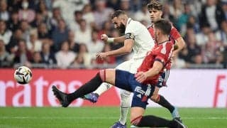 マドリーの開幕連勝がストップ…復帰ベンゼマのPK失敗響き10人のオサスナとホームでドロー《ラ・リーガ》