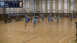 関東大学バレーボール連盟 男子1部秋季リーグ戦 Bコート【見逃し配信】