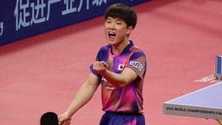日本男子、強敵香港下して3連勝！　張本智和が圧巻の2勝、雄叫び“ハリバウアー”全開【世界卓球】
