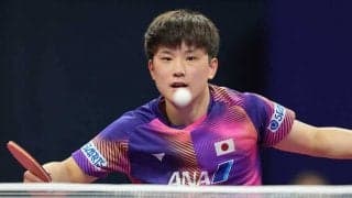張本智和、香港エースを圧倒した“本領発揮の2勝”にネット興奮「強すぎるだろ…」【世界卓球】