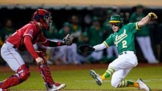 【MLB】エ軍捕手の“曲芸”が「なんじゃこれ」　味方の大暴投救う神の手発動「上手過ぎ」