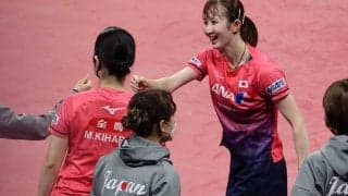 日本女子、圧巻のGL全4戦3-0勝利　無敗で決勝Tへ、早田ひな「繋いでチャンス狙えた」【世界卓球】