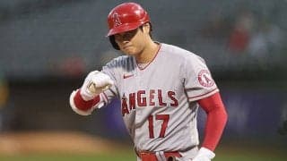 【MLB】大谷翔平、右上腕への死球に苦悶の表情　登板前日にアクシデント、敵地にブーイング