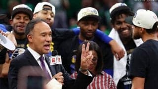 NBA副コミッショナーへ6月にウォリアーズへ優勝トロフィーを贈呈した時のことを聞いてみた