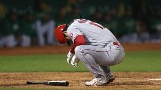 【MLB】大谷翔平、18試合連続安打でストップ　右上腕へ死球も…初のW規定到達へ6日先発