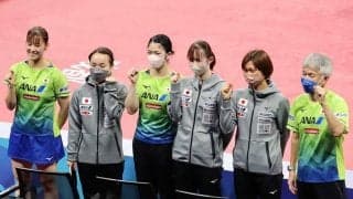日本女子が韓国に完勝！　8強入りに伊藤美誠「やっとこれが試合」長崎美柚「今日も幸せ」【世界卓球】