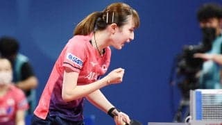 【世界卓球】第2試合、早田ひなは相手のエースとのサウスポー対決制す。日本女子メダルに王手