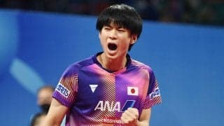 【世界卓球】第1試合 戸上隼輔がポルトガルのエースを下す！メダル決定戦で先制