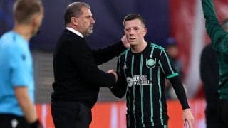 セルティックに痛手…主将マクレガーがCLでヒザを痛めしばらく離脱へ、ポステコグルー監督「残念に思う」