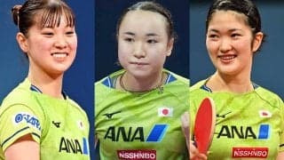 卓球女子決勝　日本は木原、伊藤、長崎の布陣で51年ぶりVへ　中国は世界トップ3揃い踏み【世界卓球】