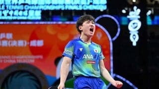 張本智和、中国の10連覇支えた馬龍が“今後の脅威”に指名「高いレベルにある」【世界卓球】