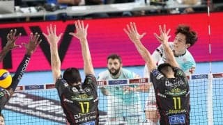 髙橋藍は両チームトップの22得点　昨年王者ルーベから金星