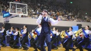 西川貴教氏が滋賀レイクスのホーム開幕戦に登場…近江高校吹奏楽部とコラボ