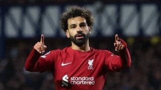 わずか6分12秒の衝撃!! リバプールFWサラーがCL史上最速で｢ハットトリック達成｣! レンジャーズ戦｢7発大勝に貢献｣