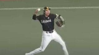 柳田悠岐の“ヒョイ投げ”は「やっぱバケモン」　力感バグった爆肩をファン称賛