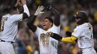 【MLB 地区S】パドレス、24年ぶりリーグ優勝決定S進出　ダルも絶叫、22差あったド軍に“下克上”