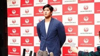 【MLB】大谷翔平が帰国　5年目は15勝＆34HRとフル回転「去年に引き続きいいシーズンに」
