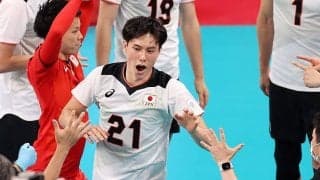 男子バレー日本、漫画みたいな連係攻撃に海外興奮　五輪公式「ハイキューから引用だ」