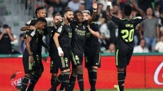 首位レアル・マドリー、再三のゴール取り消しも最下位エルチェに3発快勝《ラ・リーガ》