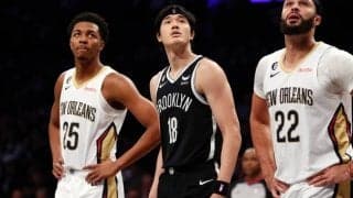 ネッツが開幕戦でペリカンズに22点差の大敗…渡邊雄太は8分半の出場で無得点