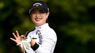 女子ゴルフ河本結、臼井麗香＆新垣比菜に挟まれた仲良しポーズに反響「三人娘頑張れ」