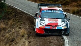 WRCカタルーニャ：競技1日目を終え、オジエがロバンペラに4.7秒差の首位、パンクの勝田は8番手に