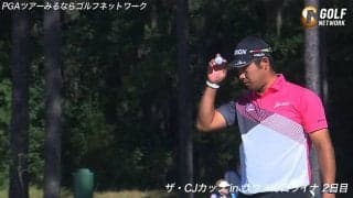 【動画】松山英樹、2番でバンカーからバーディ奪取