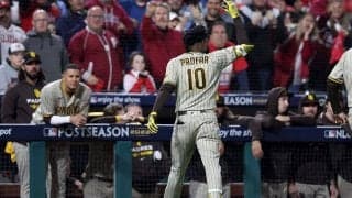 【MLB 優勝決定S】ヘルメット蹴り飛ばしブチ切れ猛抗議　“疑惑の判定”に不満「四球になるべきだった」