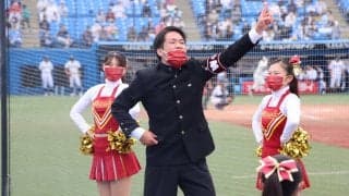 神宮の空を『紺碧』に染め上げ早立戦連勝！　早慶戦へ向け勢い万全／早立２回戦応援